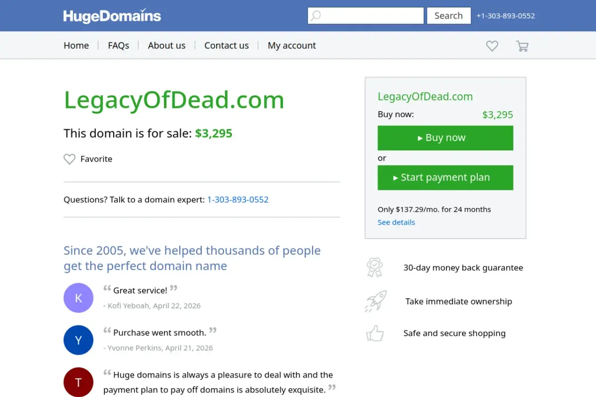 Legacy of Dead screenshot